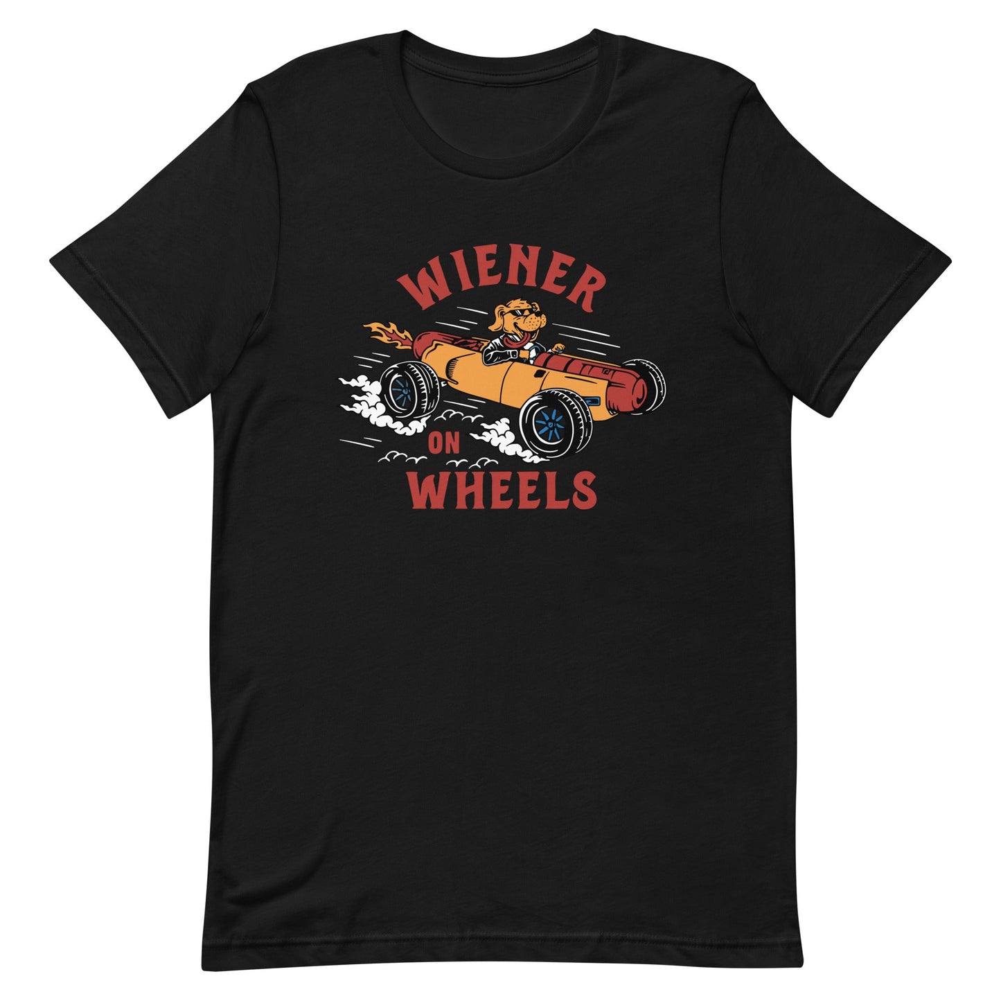 WOW Black T-shirt - The American Wiener