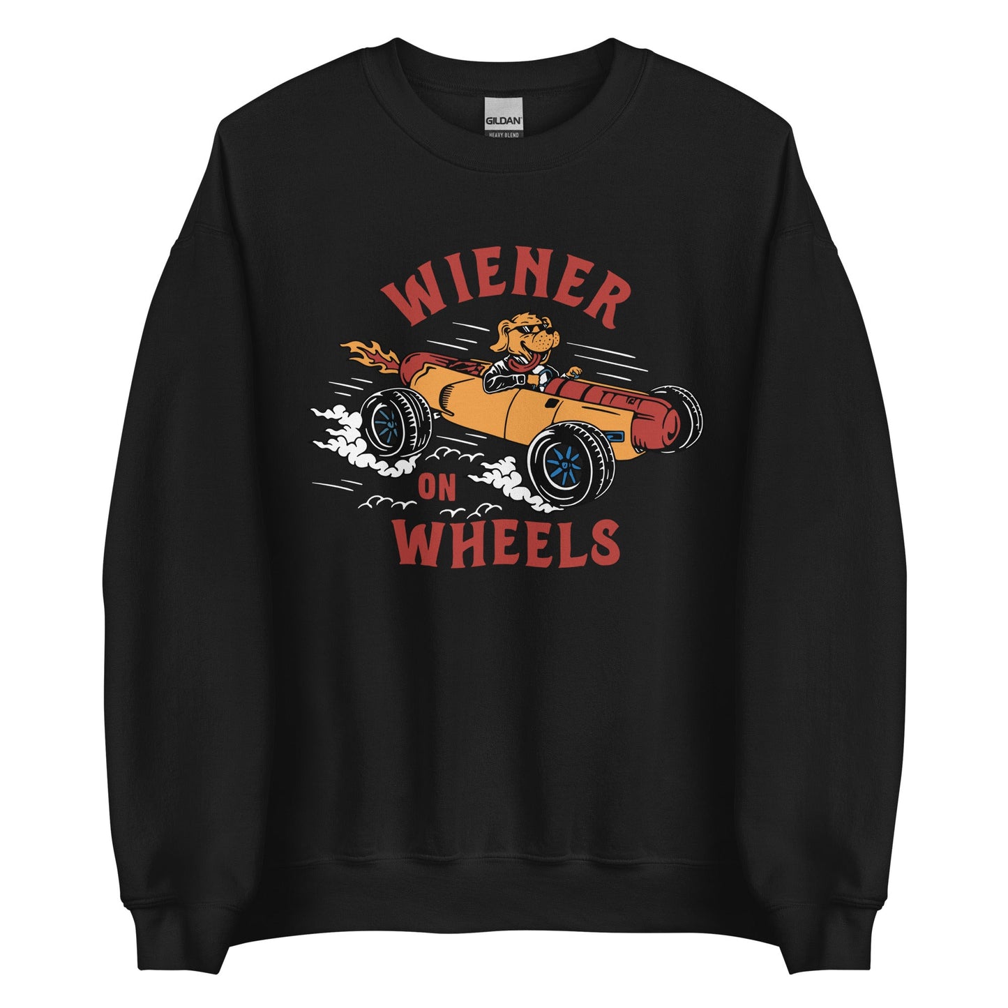 WOW Black Sweatshirt - The American Wiener