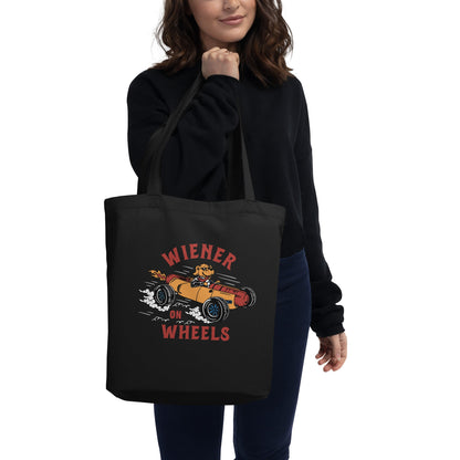 WOW Black Tote Bag - The American Wiener